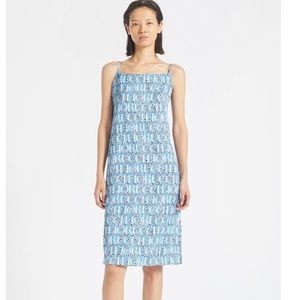 Fiorucci Snow Leopard Midi Slip Dress